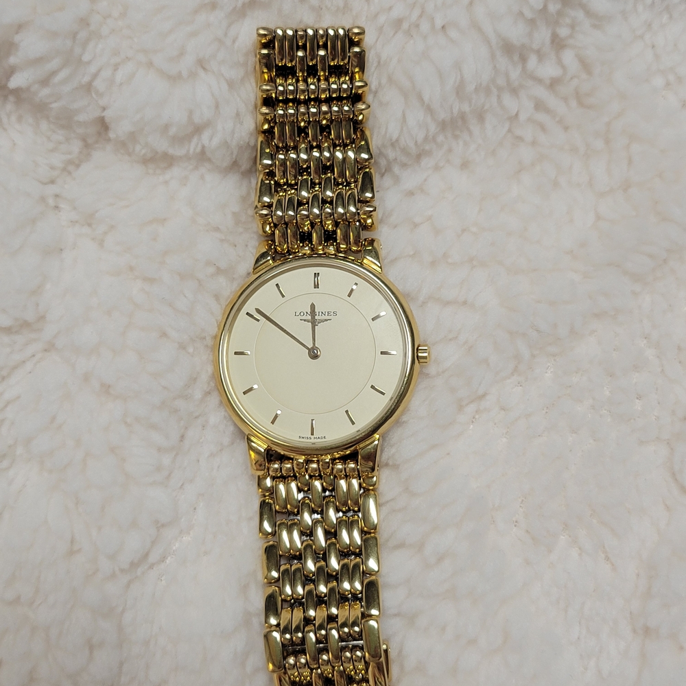 SOLD//LONGINES Watch Les Grandes Classiques L5.636.2 Quartz 18K Gold Plated T254 - Picture 10 of 12